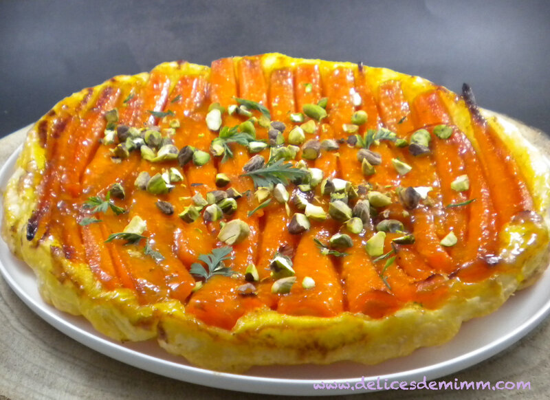 Tarte tatin aux carottes et au caramel d’orange 3