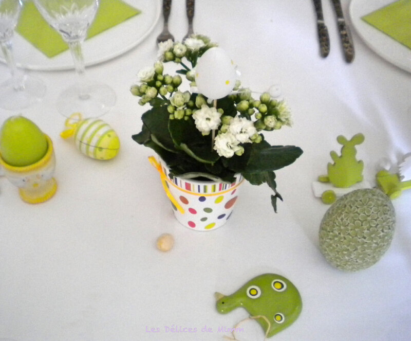 Ma table de Pâques Green lemon
