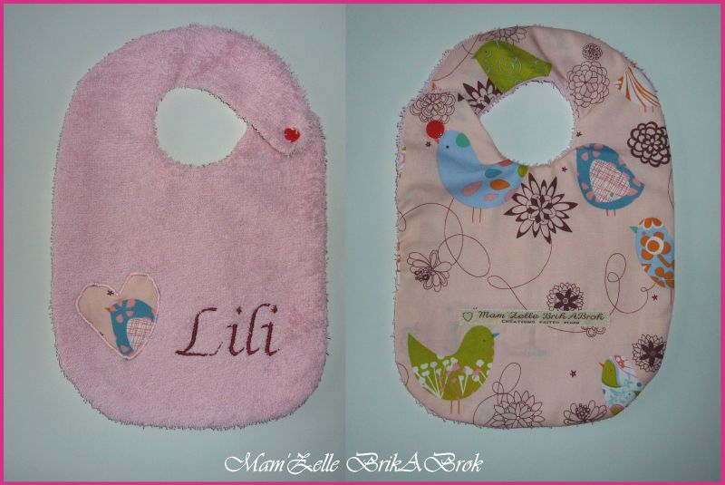 Bavoir personnalisé sur commande