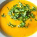 soupe de carottes - orange et coriandre
