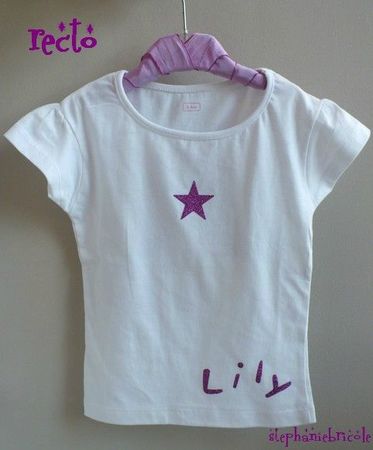 tee shirt étoile lily