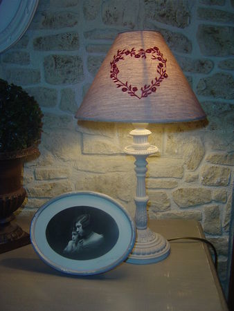 Bougeoir pique cierge monté en lampe - Cottage et Patine - le Blog