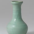 Longquan Celadon Vase with Bamboo Neck, Southern Song Dynasty