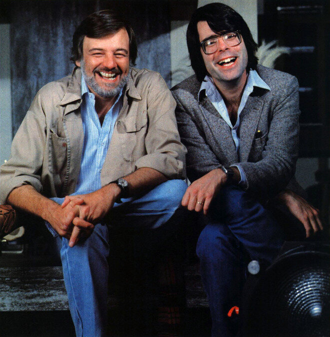 George Romero and Stephen King, photograph by Curtis Knapp for Esquire, January 1982