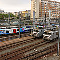 BB 7278 grise sur les voies de garage de Paris-Montparnasse Vaugirard