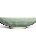A 'longquan' celadon-glazed 'lotus' dish, southern song dynasty (1127-1279)