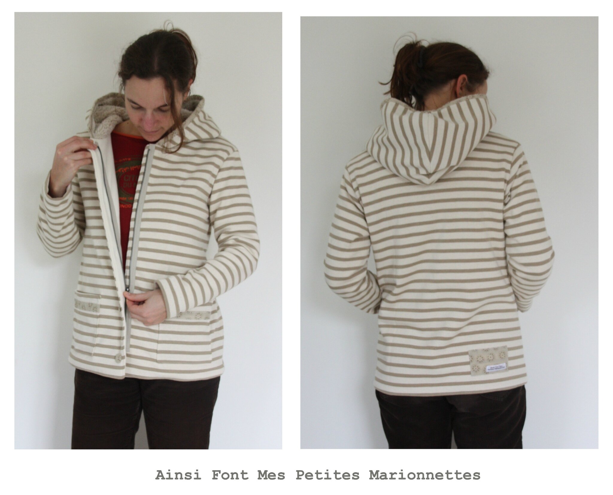 veste beige raye moumoute 8