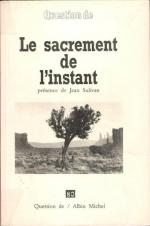 Jean Sulivan, Le sacrement de l'instant