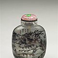 Flacon à tabac, dynastie qing (1644-1911), 19e siècle, marque 