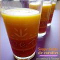 Soupe froide de carotte au cumin et à l'orange (minceur)