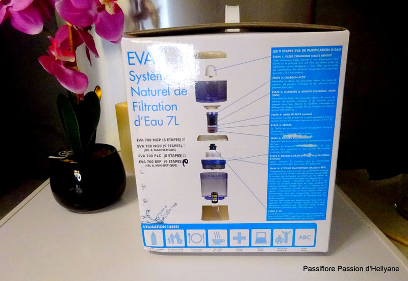 Fontaine a eau filtrante EVA plc, 12 litres - sans système magnétique –  fontaine a gravité