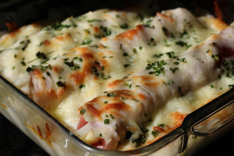 gratin asperges jambon