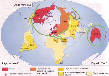 pays du nord pays du sud