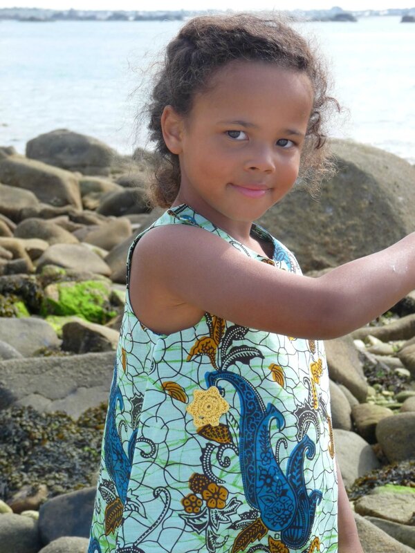 Poupée ethnique en tissu, fille africaine - Dès 2 ans