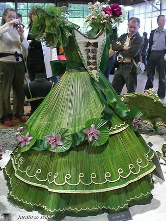 Une superbe robe végétale