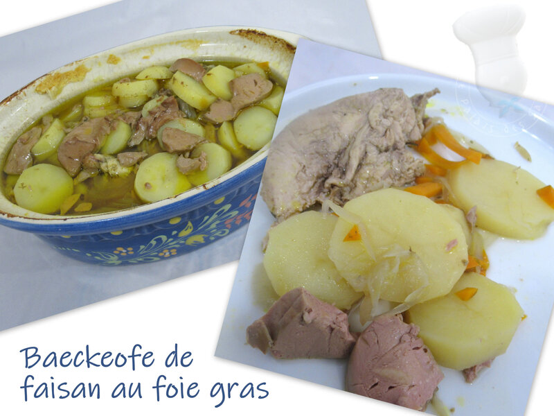 Baeckeofe de faisan au foie gras - Le Palais des Saveurs