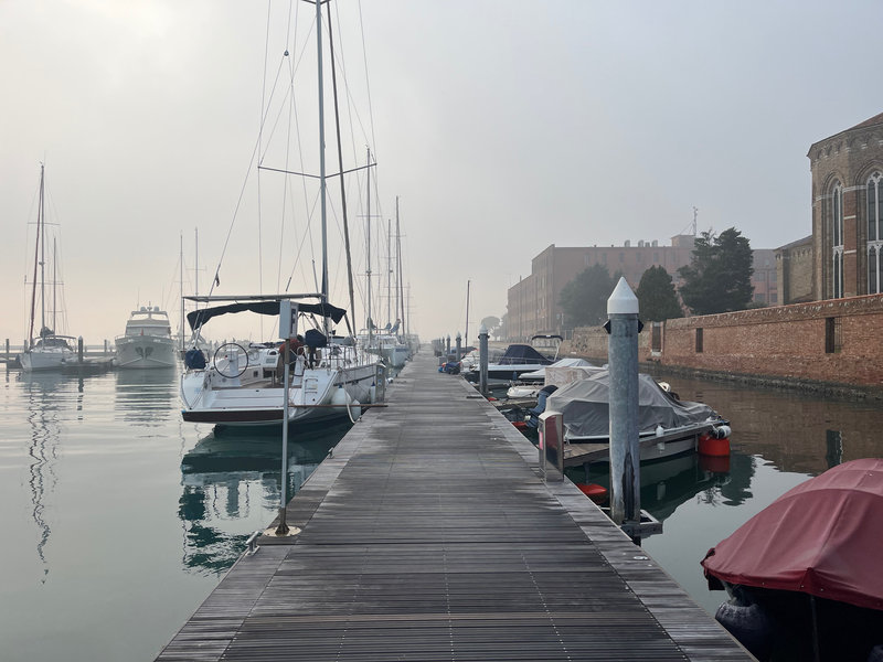 Venise, Le Kondor à la marina Sant'Elena, 17 février 2023