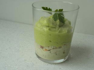 mousse de crabe avocat