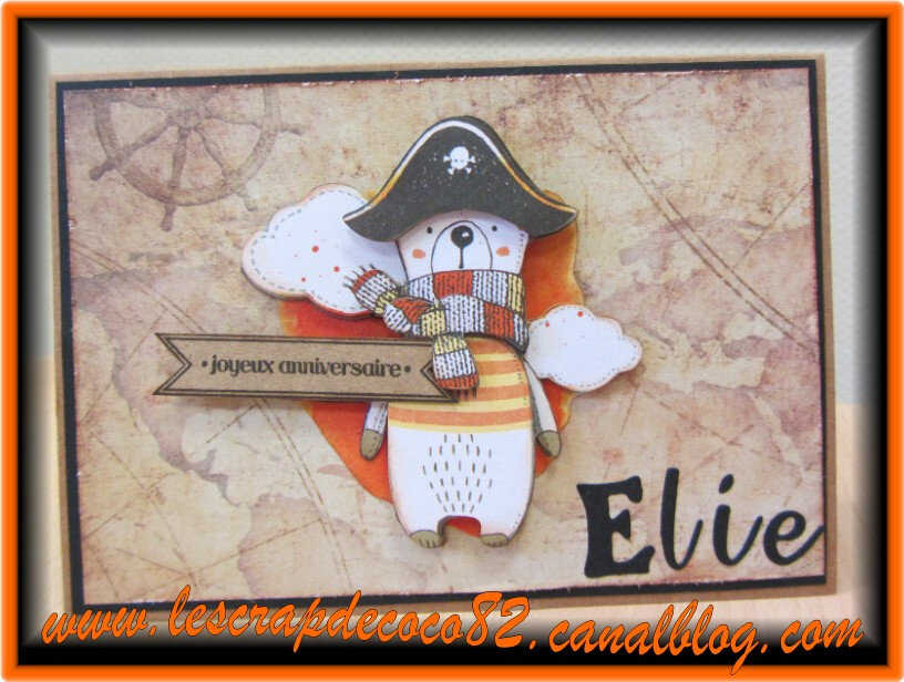 Carte Joyeux Anniversaire Pirate Pour Elie Le Scrap De Coco