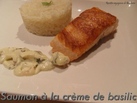 Saumon A La Crème De Basilic Recettes Voyageuses De Barbara