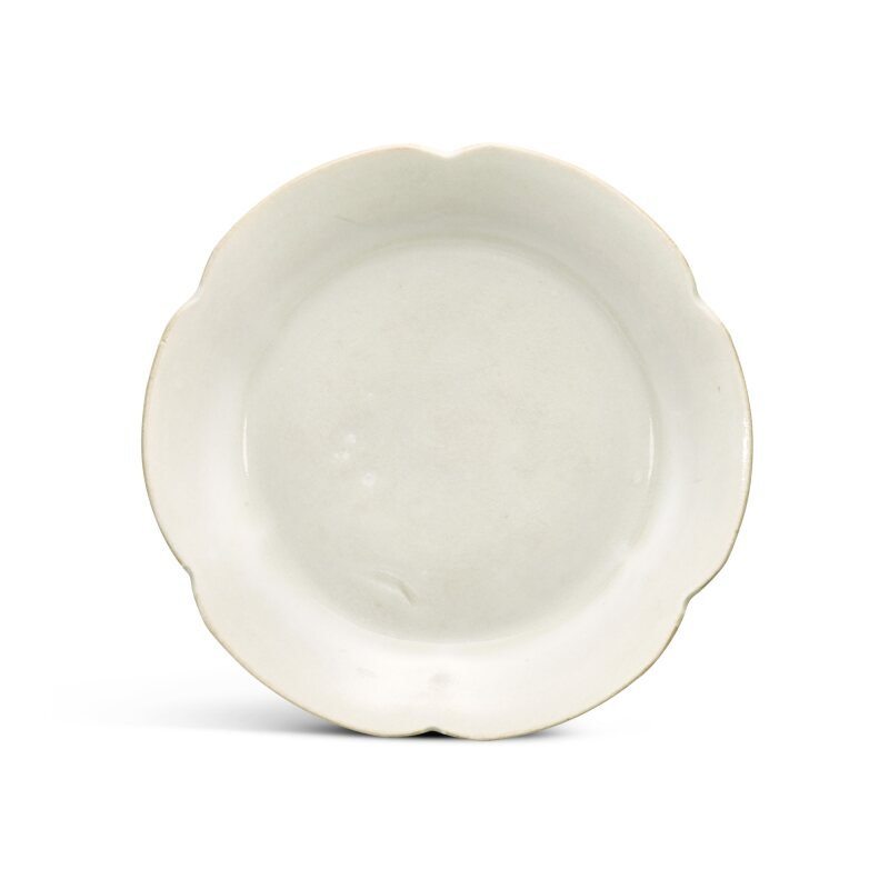 A small Dingyao lobed dish, Northern Song dynasty
