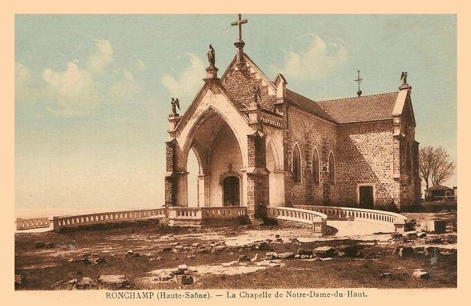 CPA Ronchamp Notre-Dame du Haut 1930 Balustres