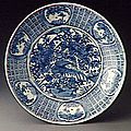 Plat, style dit de swatow, vers 1630-1650, dynastie ming (1368-1644)