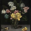 Flemish school, ca. 1640, flowers in a vase