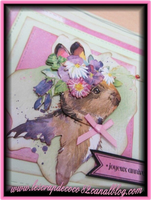 Carte Joyeux Anniversaire Lapinou Le Scrap De Coco