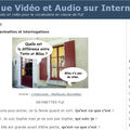 Lexique vidéo et audio sur internet - fle