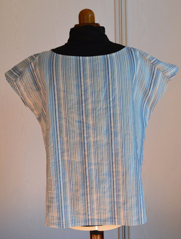 Chemise bleue à petit plis-couture-La chouette bricole (8)