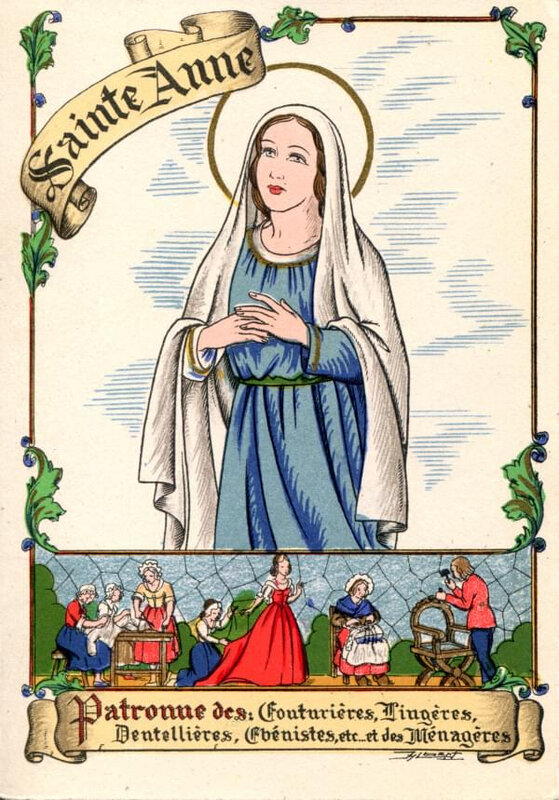 Sainte Anne, sainte patronne des couturières... La clé des champs (MBC)