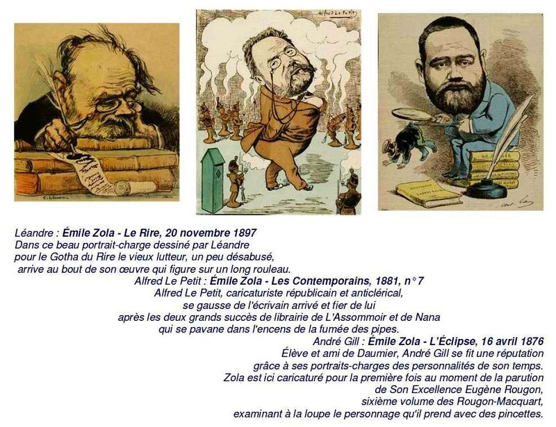 Zola caricatures