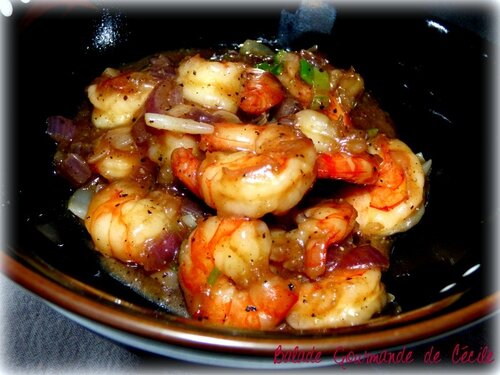 crevettes au poivre noir