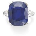 A 15.03 carats sapphire and diamond ring