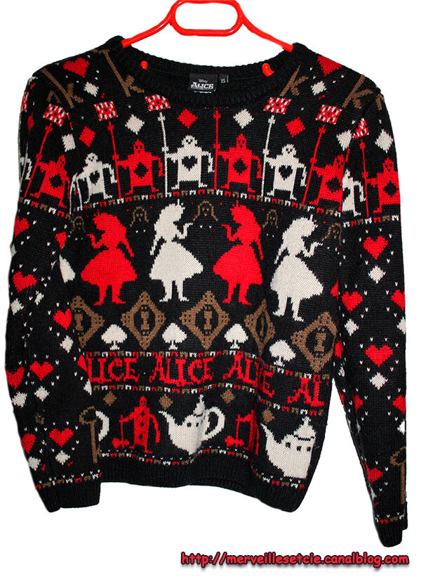 Pull alice au hot sale pays des merveilles h&m