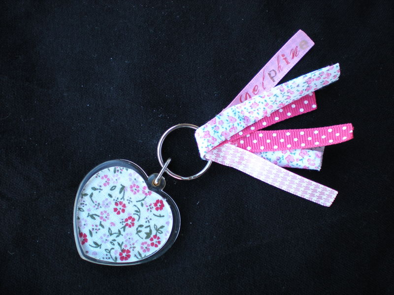 Porte-clefs Liberty personnalisé - Trésors et Créations
