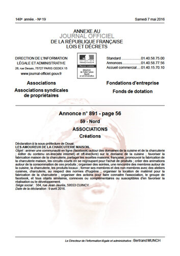 Le Saucisson d'Arles de Fredpapa. - Association LACM