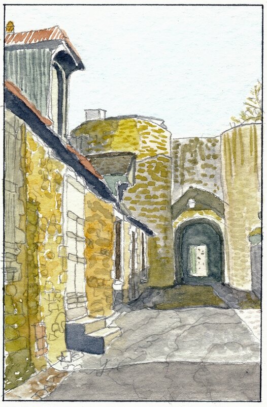 23 Sablé - La poterne du château 1993 01 17