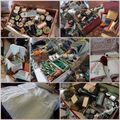 Brocante, linge ancien, broderie et dentelles.