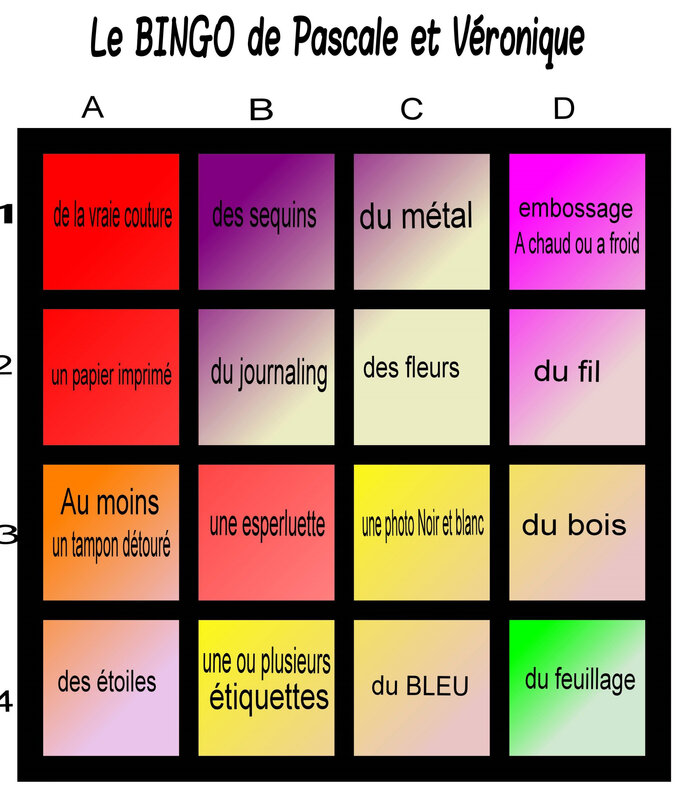 bingo pascale et veronique