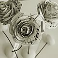 Roses découpées dans une partition de Mozart ©Kalifragili (tous droits réservés) 