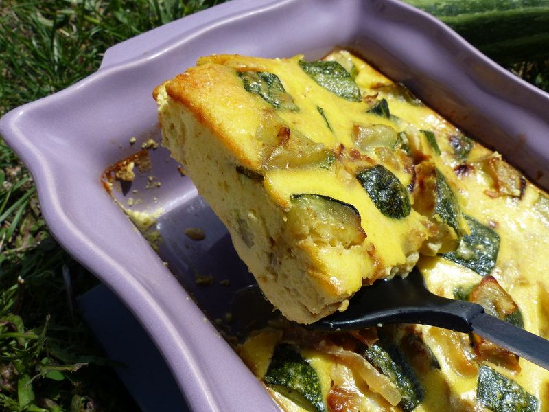Flan de courgette au curry et au parmesan Philandcocuisine