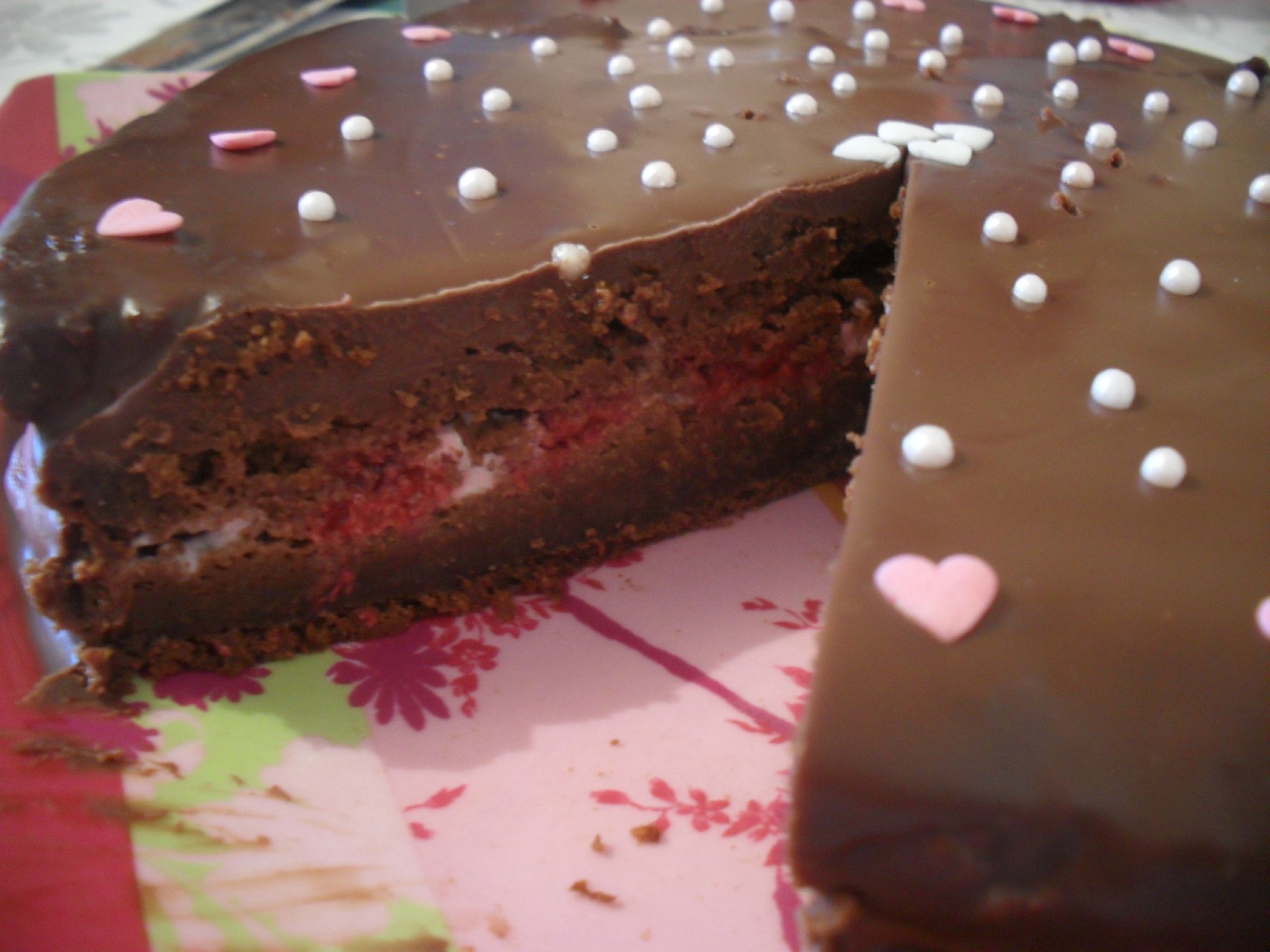 Gateau Au Chocolat Fourre Framboises Chantilly Jennifer Ses Desserts