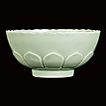 A fine and rare celadon-glazed bowl, seal mark and period of qianlong (1736-1795)