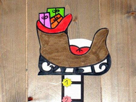 63_NOËL_Calendrier de l'avent traîneau (6)