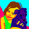 Maryse et son chien