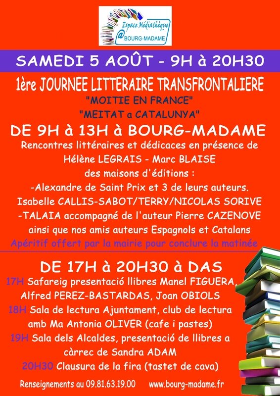 RENCONTRE LITTERAIRE Bourg-Madame