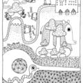 Illustration pour le livre de coloriage de l'institut pacome