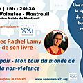Rencontre organisée par les agoras de la non-violence, à montreuil